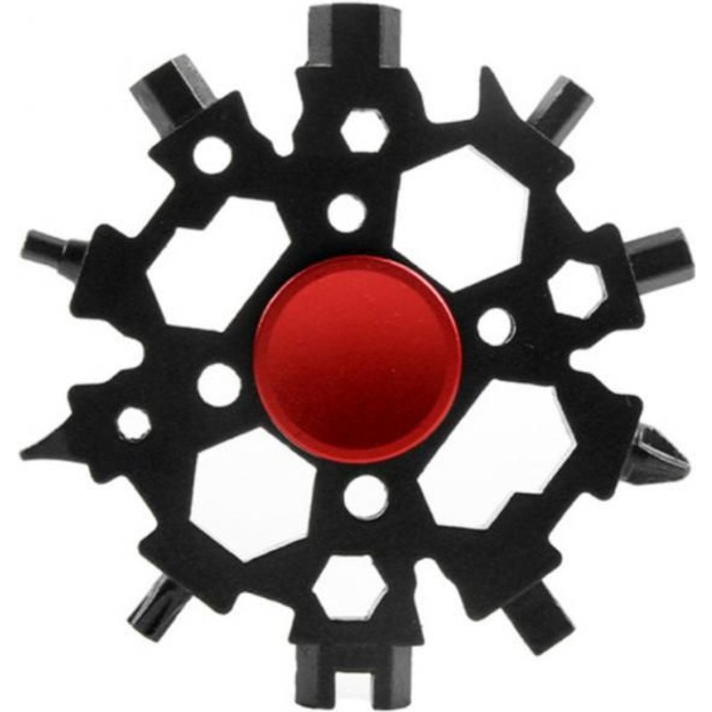 Clé À Neige Flocon De Neige 23 En 1, Clé Hexagonale Multifonction, Carte D'outils, Camping, Outils De Survie En Plein Air, Ouvre-Bouteille, Tournevis