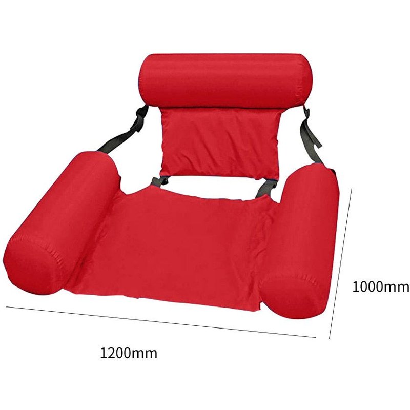 Matelas Gonflable Pliable Avec Dossier Flottant, Chaise De Plage, Piscine, Sports Aquatiques, Hamac, Tapis De Jouets