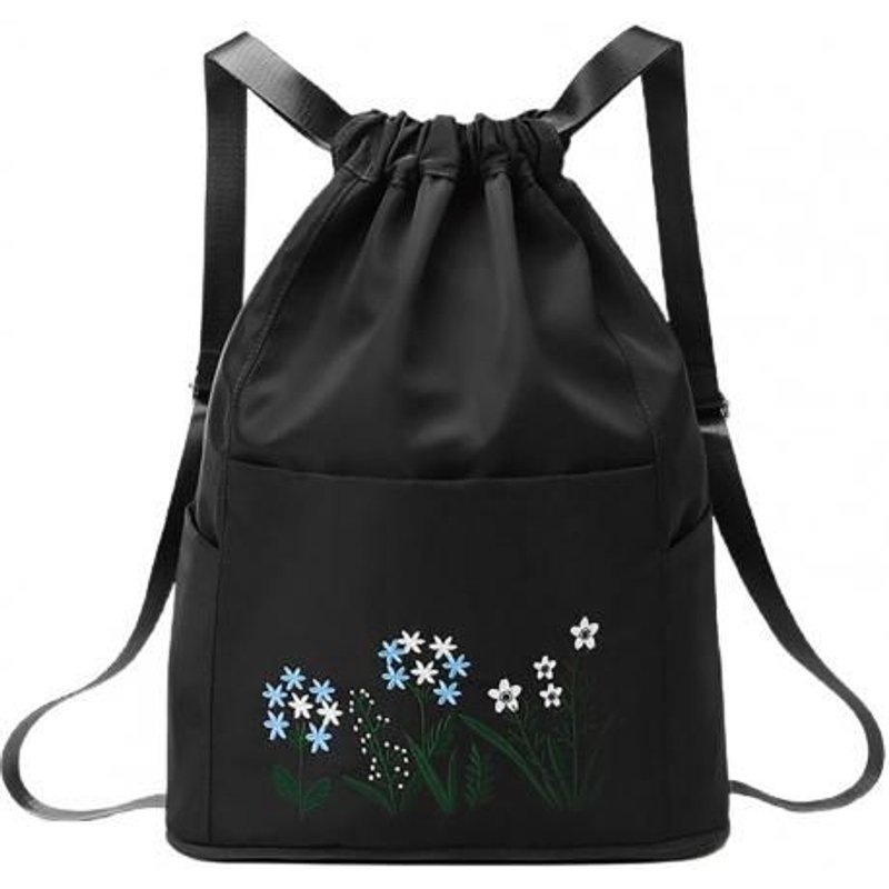 Sacs À Cordon De Serrage Compacts Et Pratiques, Imprimés De Fleurs, Pour La Course, Le Voyage