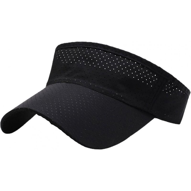 Chapeaux De Soleil Respirants D'été Pour Hommes Et Femmes, Visière Réglable, Protection Uv, Haut Vide Solide Pour Sport, Tennis, Golf, Course À Pied, Protection Solaire