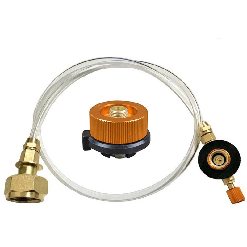 Adaptateur De Poêle À Gaz D'extérieur, Valve De Réservoir Plat, Coupleur Rond, Accessoires De Recharge De Gaz, Kit De Camping