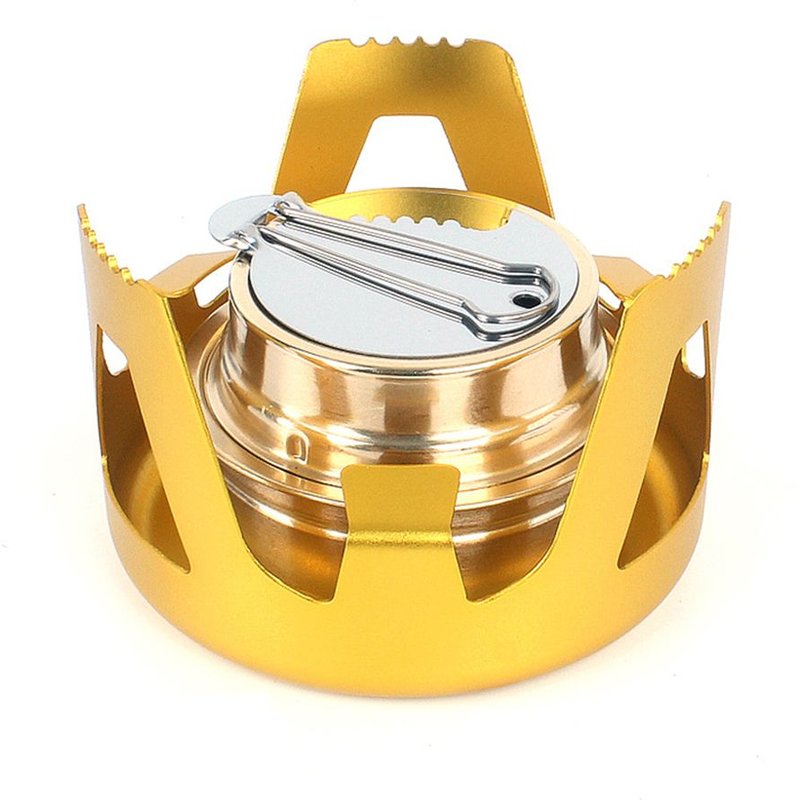Poêle À Alcool Portable, Camping, Pot Brûleur Support, Pique-Nique Barbecue, Support Four Avec Support Fournitures De Cuisine En Plein Air 1 Pièce
