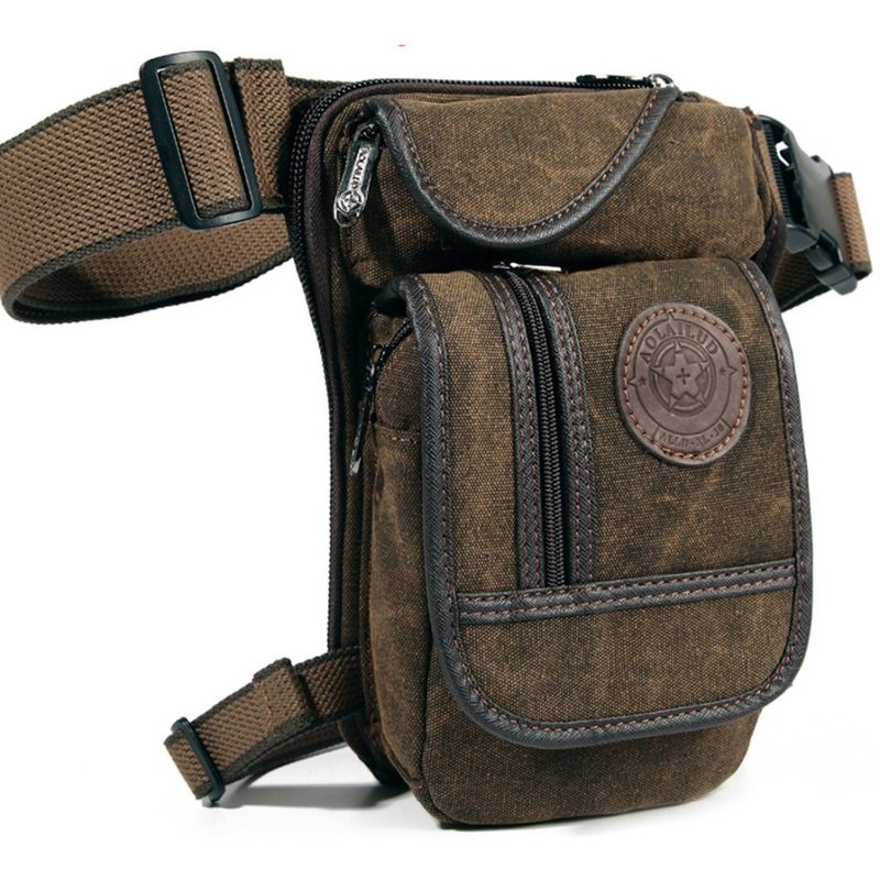 Sac À Bandoulière En Toile Pour Hommes, Sacoche Multifonctionnelle Pour Sports De Plein Air, Alpinisme, Ceinture De Hanche