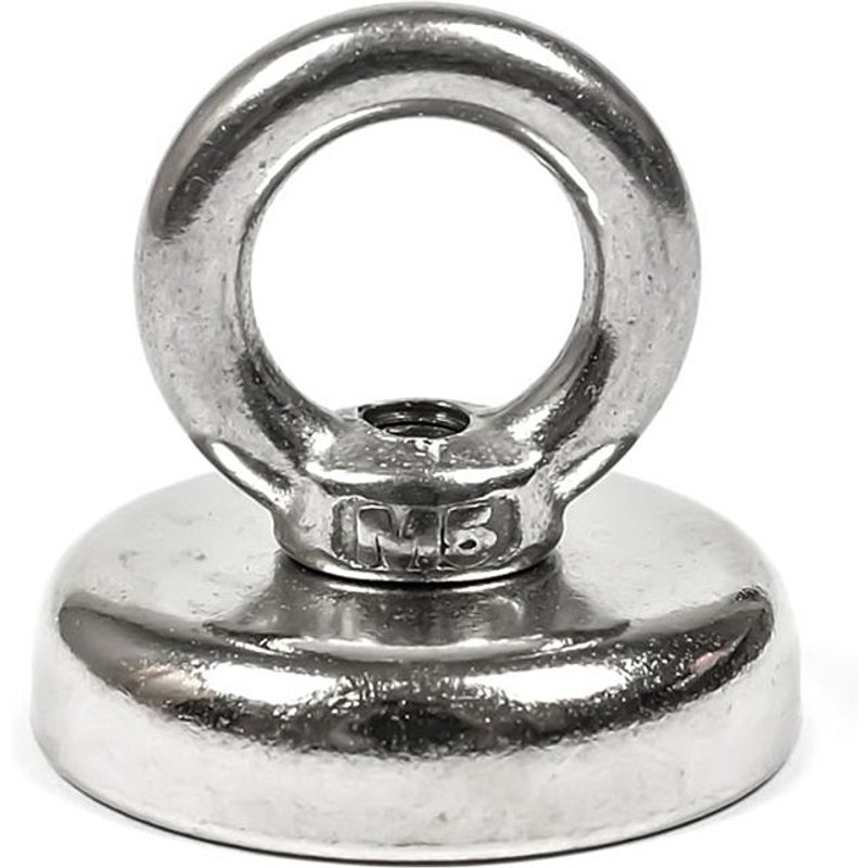 Aimant de pĂȘche en nĂ©odyme avec anneau et boulon Ă Âżil, aimant de levage puissant avec Pot de montage