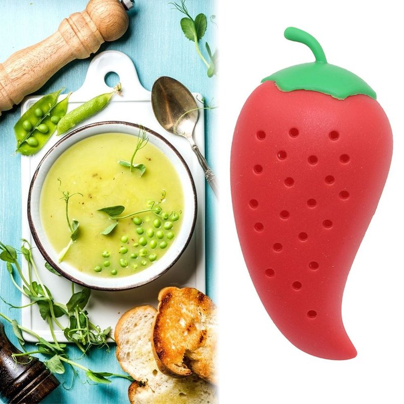 Filtre À Épices Et À Piment Créatif En Silicone, 1 Pièce, Pour Ragoût, Thé, Infuseur À Herbes, Outil D'assaisonnement, Gadgets Pratiques De Cuisine