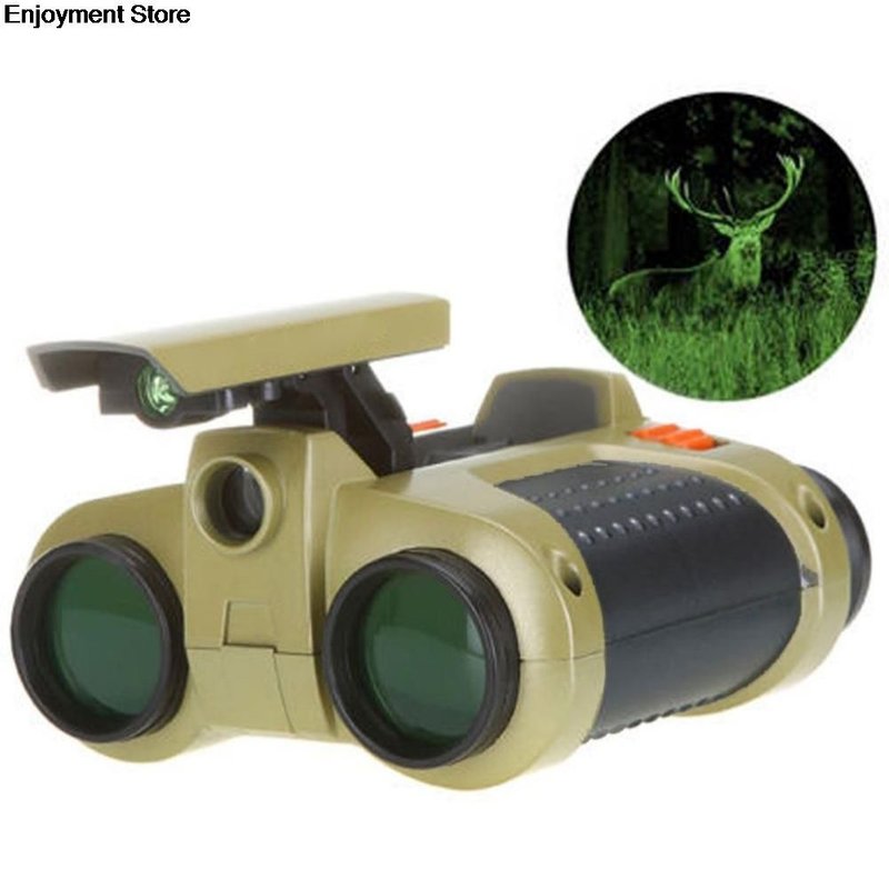Vente Chaude 4x30 Télescope Binoculaire Pop-Up Lumière Nuit Vision Portée Jumelles Nouveauté Enfants Enfant Garçon Jouets Cadeaux