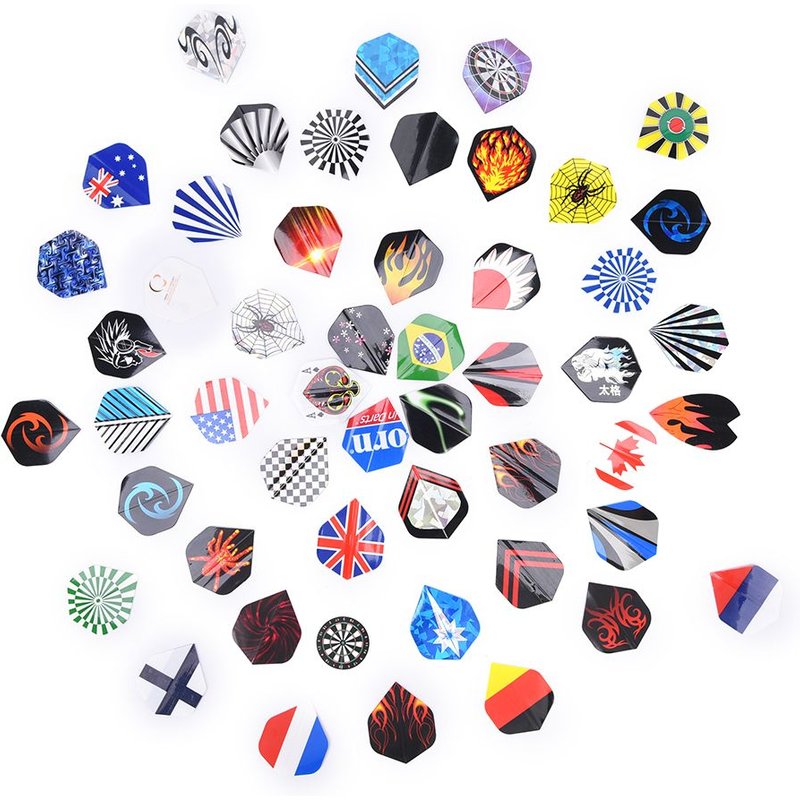 Vol de fléchettes, 150 pièces, 50 types de motifs, fléchettes rares, Fin, plume, valeur, accessoires de vol