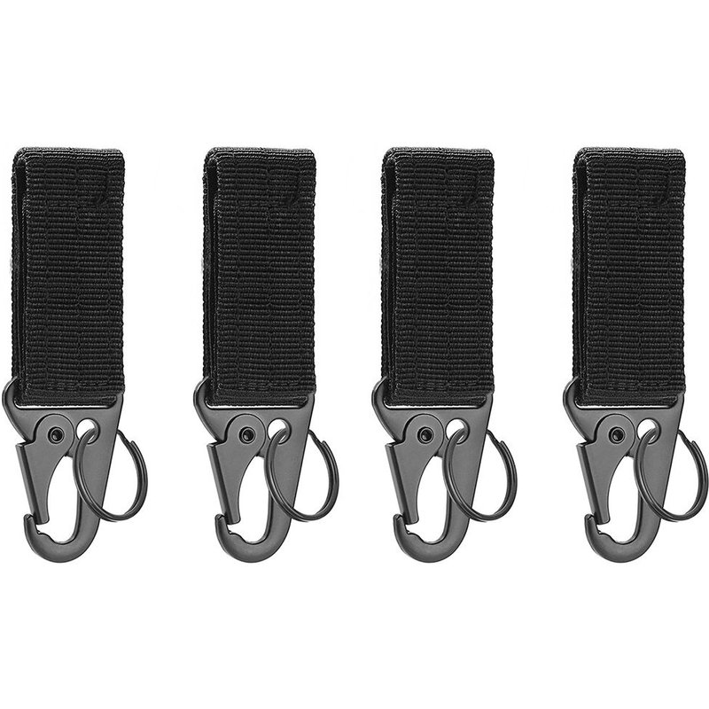Crochet De Sécurité Pour Ceinture En Nylon, 4 Pièces, Boucle Fixe Edc, Pour Sac À Dos, Taille Molle, Pour Extérieur, Chasse, Randonnée