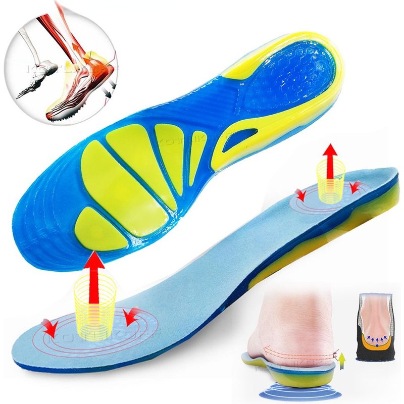 Semelles Souples Antidérapantes En Silicone Pour Chaussures De Sport, Massage, Orthopédiques, Soins Des Pieds, Absorption Des Chocs