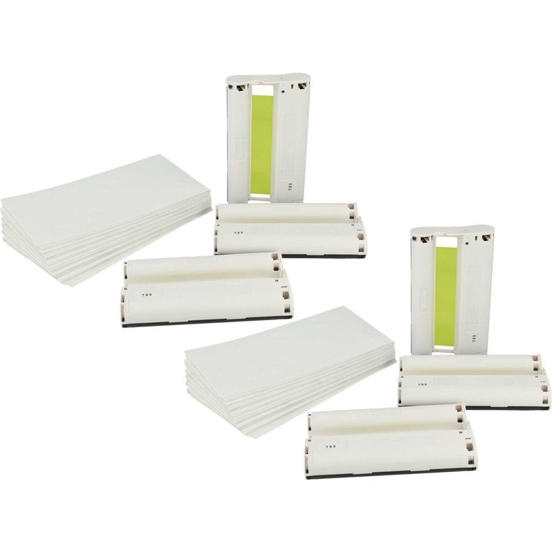 vhbw 2x Cartouches d'encre Cyan/Magenta/Jaune compatible avec Canon Selphy CP-400, CP-330 imprimante photo (pack de 2)