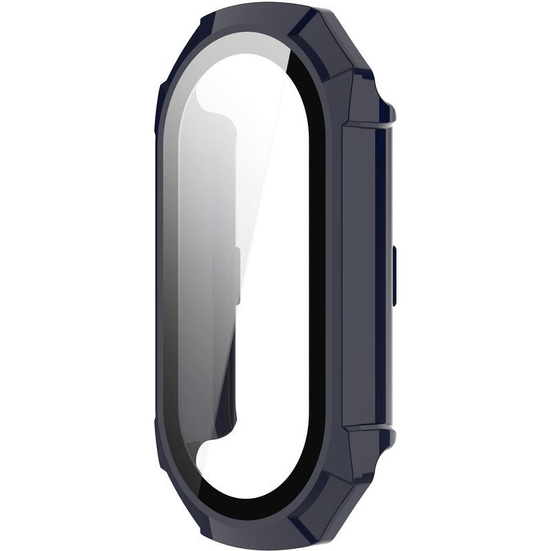 Housse Montre Connectee Intelligente Avec Protecteur D'écran Bleu Foncé Mi Band 8