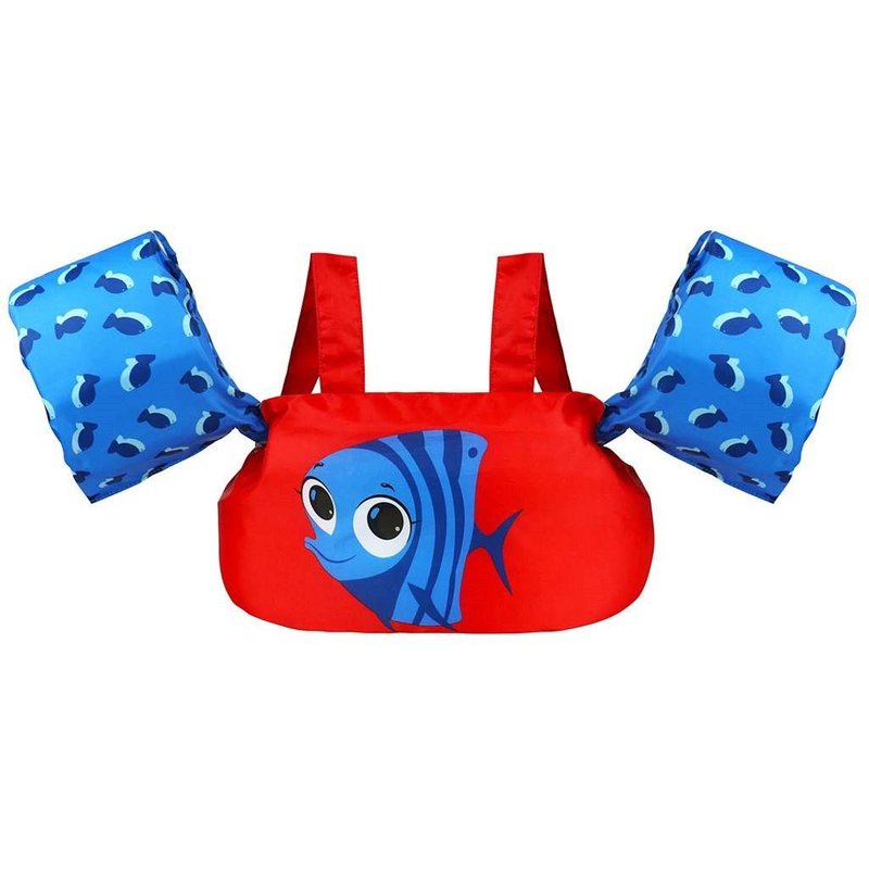 Enfants Gilet Flottant De Natation,Veste D'entraînement De Natation Avec Harnais D'épaule Pour 2 À 6 De Ans Garçons, Filles(Rouge)