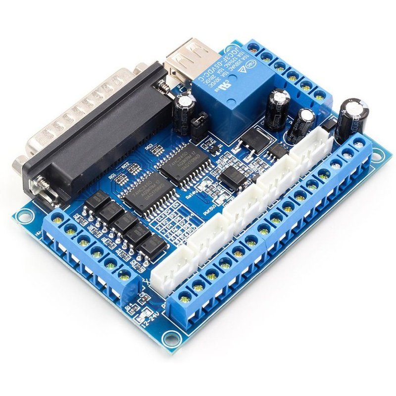 Panneau CNC 5 axes, pilote de moteur pas à pas MACH3, Port parallèle, Module de commande, contrôleur avec coupleur optique, câble USB