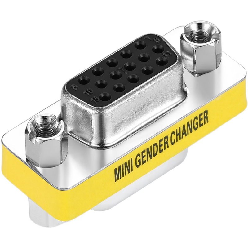 Adaptateur de convertisseur de genre VGA HD15 broches, conception professionnelle, femelle Ă femelle, en stock, vente en gros