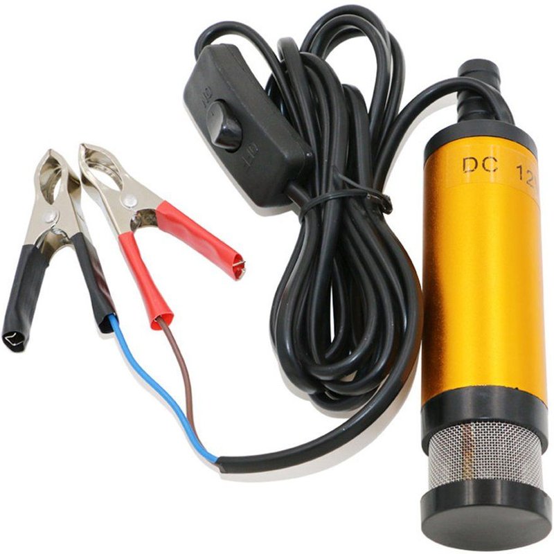 Mini pompe électrique Portable 12v DC, Submersible/38mm, pour pompes Diesel, huile, eau, coque en alliage d'aluminium, 12l/min
