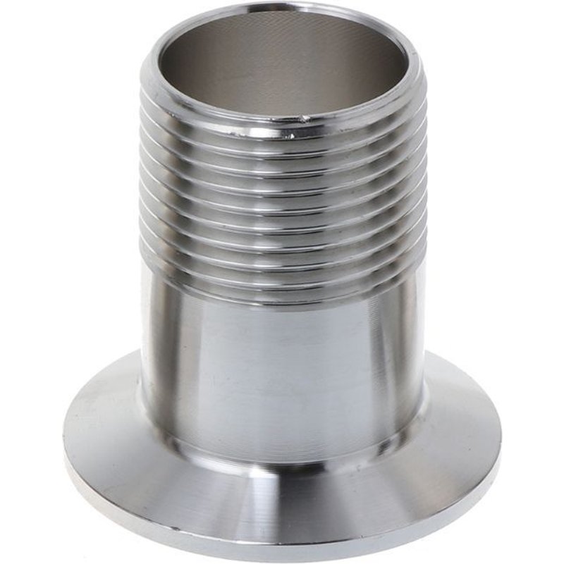 Adaptateur à trois pinces pour tuyau sanitaire, en acier inoxydable, fileté, DN15 DN20 DN25 DN32