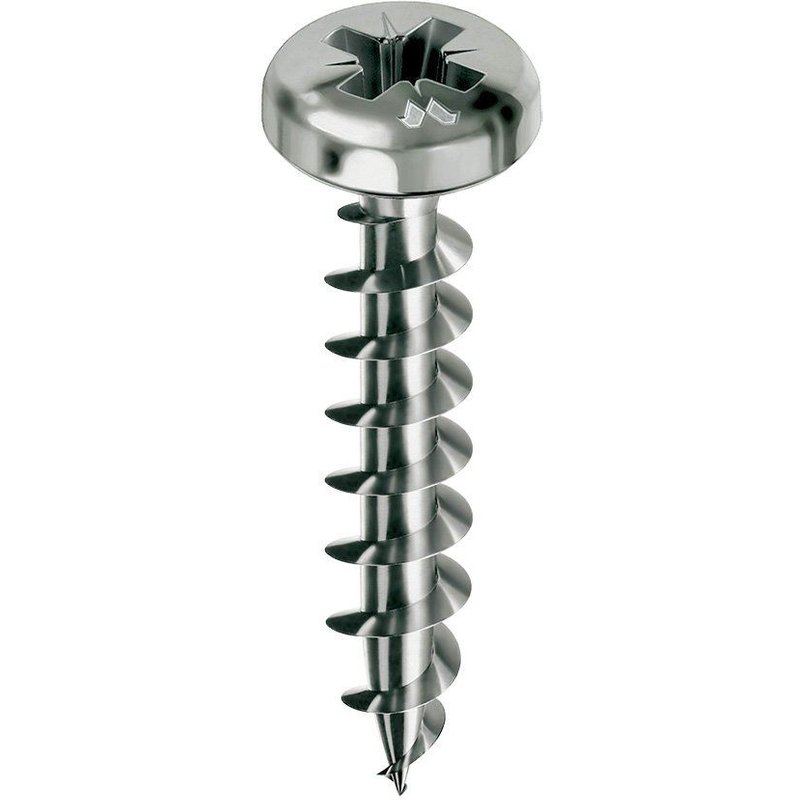 Vis MUSTAD Panelvit - TĂȘte cylindrique - PZ2 - Filetage total - Ă5x40mm - Boite de 500 - PVACZC500400C8C