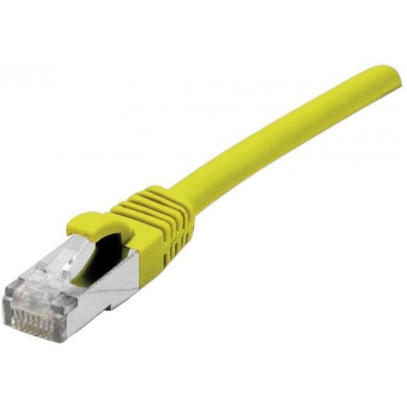Câble réseau - F/UTP - Categorie 6A - Cuivre 500 MHz - Norme ANSI/EIA/TIA 568 - Snagless - 3m - Jaune
