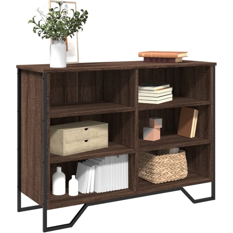 Vidaxl Buffet Chêne Marron 101x35,5x74,5 Cm Bois D'ingénierie