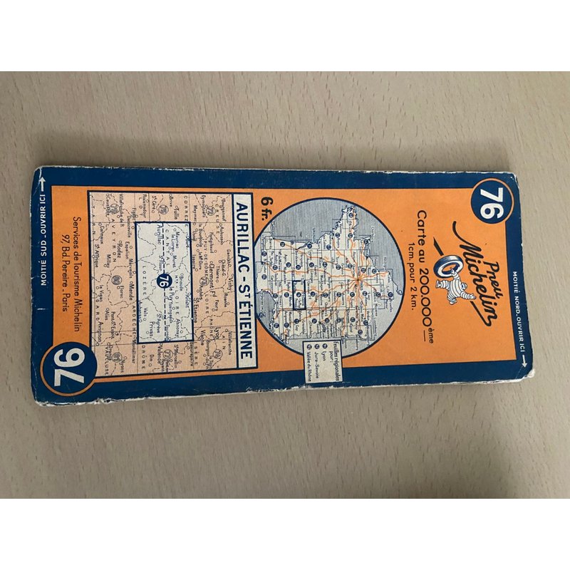 Carte Michelin 76 Ancienne - 1950