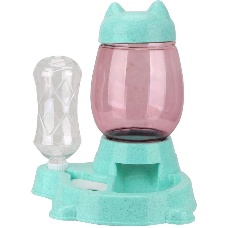 Réservoir D'alimentation Automatique Pour Animaux De Compagnie, Bouteille D'eau De 528ml, Source D'eau Et Grains, 2 En 1, 2,2 L, Pour Chiens Et Chats