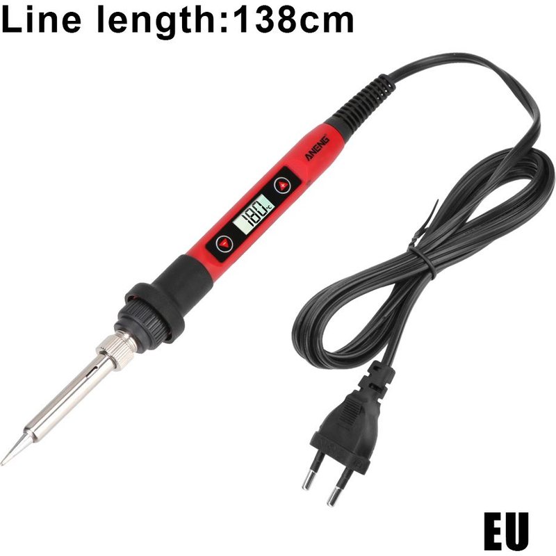 Fer à souder électrique 60W, outils de réparation de soudage, poignée, crayon thermique, température réglable, affichage LCD