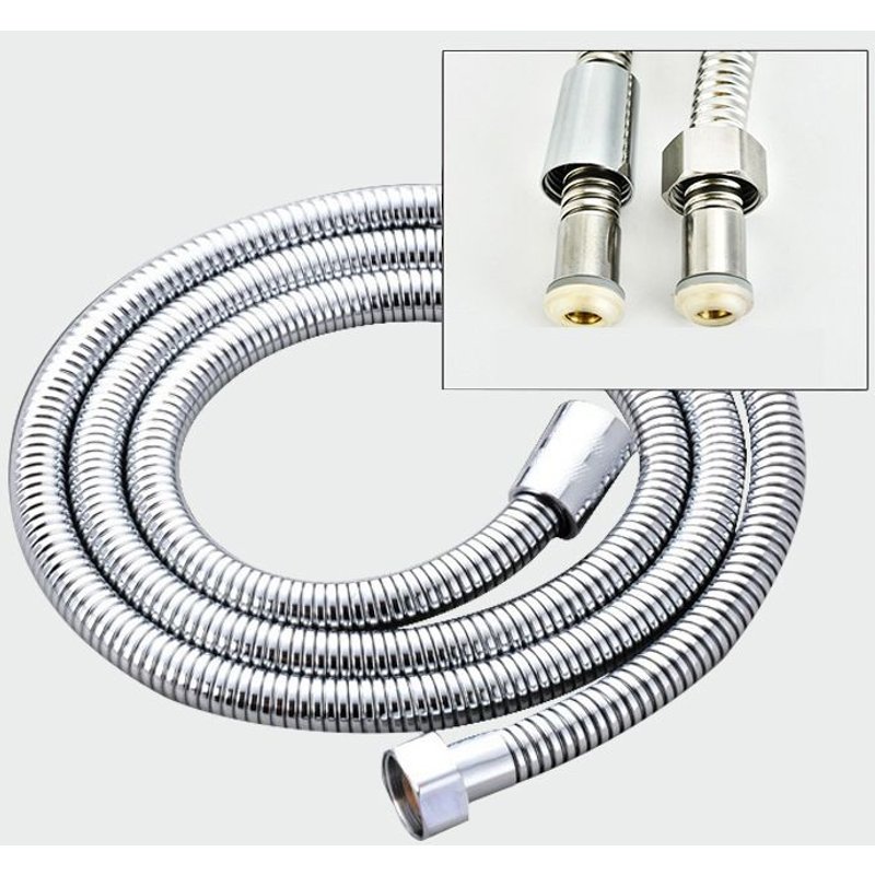 Tuyau de douche en acier inoxydable de 1.5m, cryptage de haute qualité, Tube à ressort antidéflagrant, accessoires de salle de bains