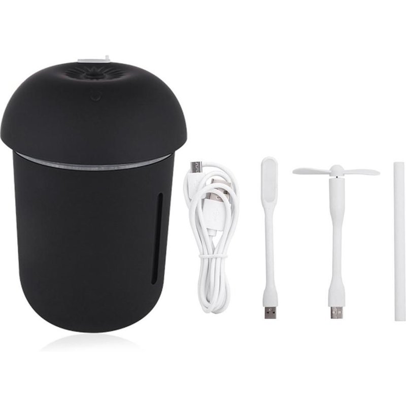 Humidificateur LED à lampe champignon créative, purificateur d'air domestique, atomiseur diffuseur d'huile essentielle, brumisateur Portable