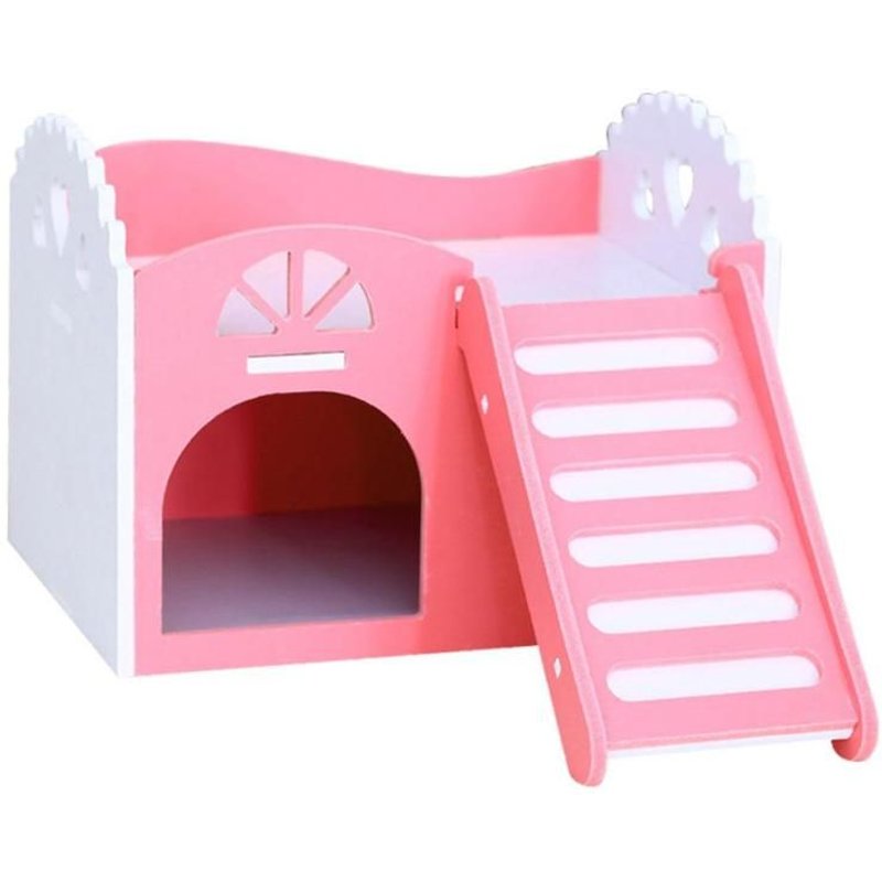 Cage Pour Animal Domestique, Mignon Petit Animal, Lapin, Hamster, Simple, Double Couche, Skateboard, Roue Tournante, Gerbille, Souris
