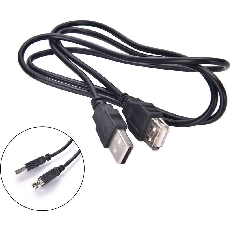 Câble d'extension USB 1.5 A mâle vers femelle pour imprimante HP, 1m/2.0 m, adaptateur de données pour Canon Epson Sharp