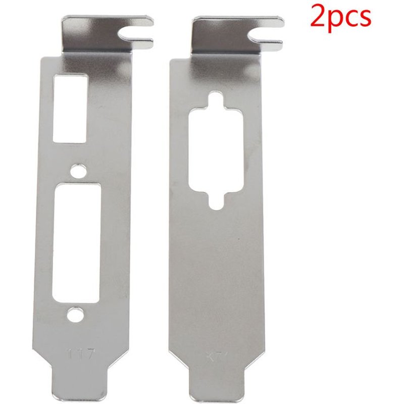Adaptateur de support à profil bas, 2 pièces/ensemble, Port DVI compatible pour jeu de cartes graphiques demi-hauteur