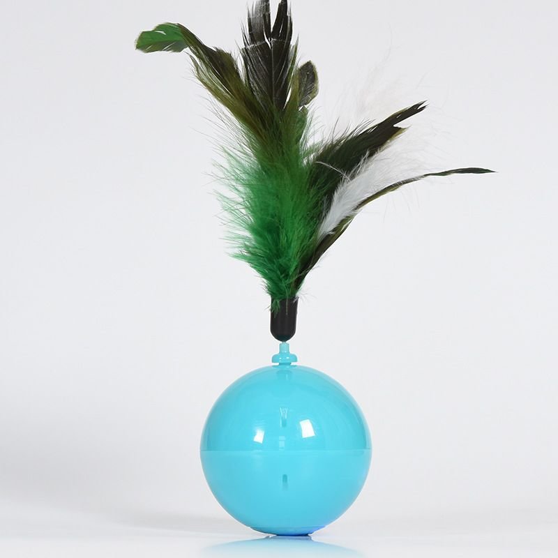 Balle De Jouet Pour Chat, Chargement Intelligent, Électrique, Rotation Automatique, Avec Plumes, Cloches, Fournitures Pour Animaux De Compagnie