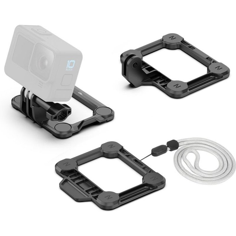 Support de caméra d'action magnétique 3 en 1, support à dégagement rapide pour Go Pro 10 9 8, adaptateur, accessoires de caméra