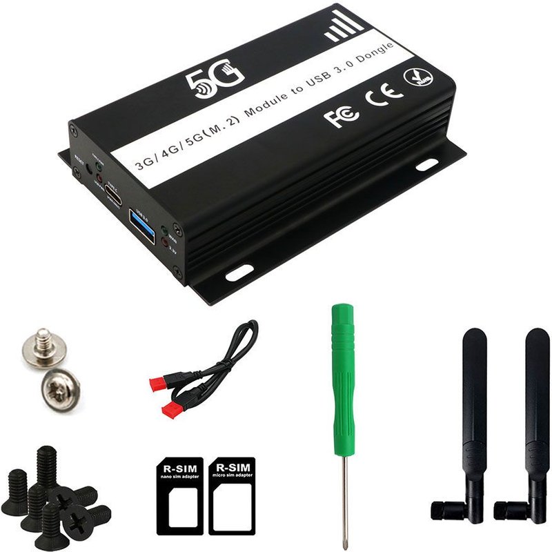 Adaptateur sans fil M.2 à USB 3.0, clé B, convertisseur NGFF avec fente pour carte SIM, Support de carte SIM / MicroSIM/NANO, Module 3G 4G 5G