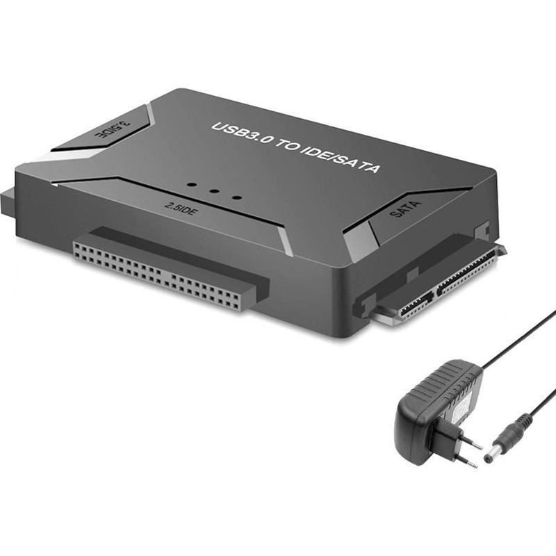 Convertisseur universel US/ EU usb 3.0 (5 gb/s) en SATA/IDE 2,5 pouces 3,5 pouces, boîtier pour disque dur externe, câble adaptateur