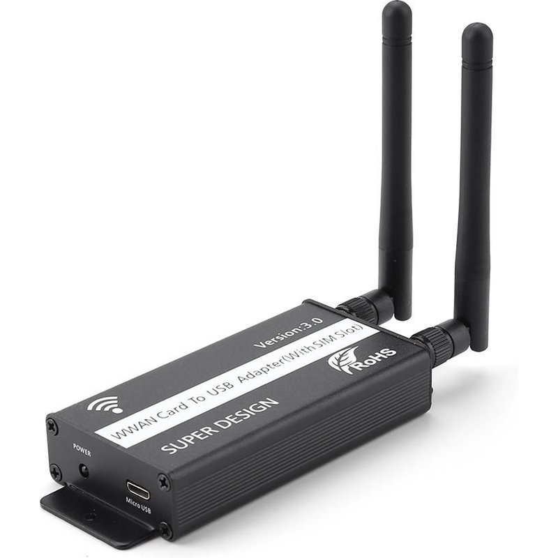 Adaptateur Mini PCI-E PCI Express vers USB, avec fente pour carte SIM, pour Module WWAN/LTE/2G GSM/GPRS/3G/CDMA/WLAN/WWLAN/GPS/MODEM HSPA