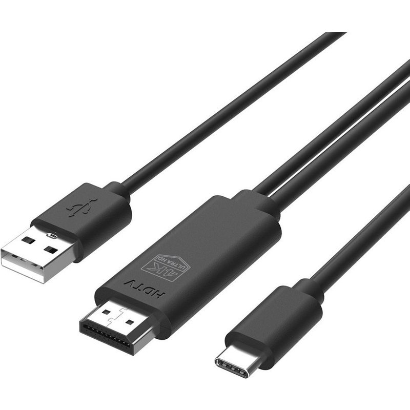 Câble USB de Type C pour convertisseur vidéo numérique, cordon adaptateur vidéo 4K pour projecteur HDTV