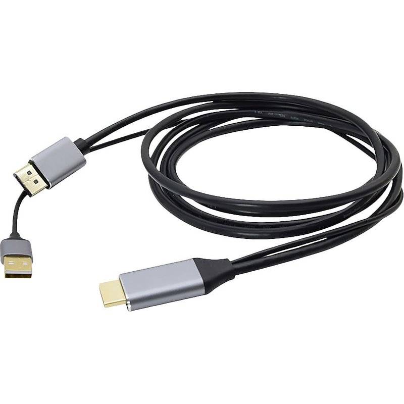 Câble adaptateur vidéo USB 4K 60Hz, HDMI vers DP, convertisseur HD Displayport, pour PS4, PC, ordinateur portable