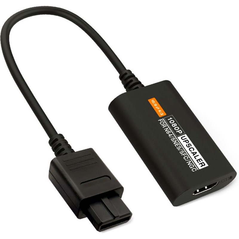 Convertisseur compatible HDMI 16/9 4/3 Console de jeu vidéo rétro adaptateur 1080P adapté pour Nintendo N64/SNES/SFC/NGC