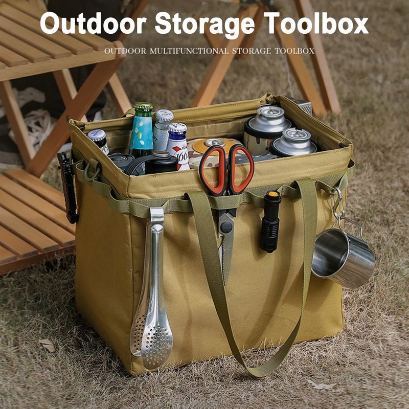 Portable Pliant Organisateur Bois Paquet Outils De Camping En Plein Air Sacs De Rangement Organisateur Bois Paquet