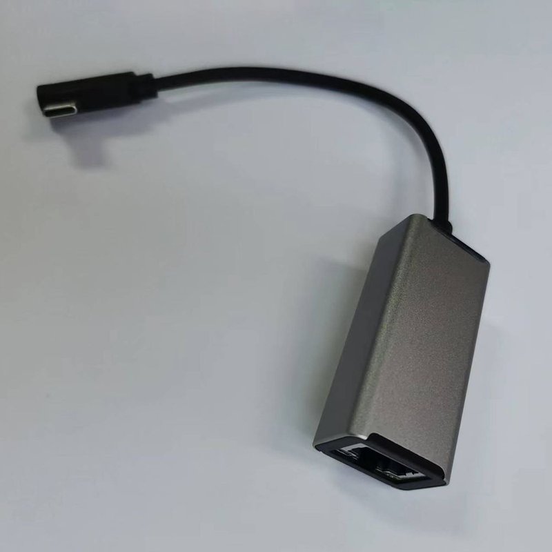 Adaptateur Ethernet 24 broches 100Mbps type-c vers RJ45, terminal de carte réseau externe, connexion réseau filaire avec voyant lumineux