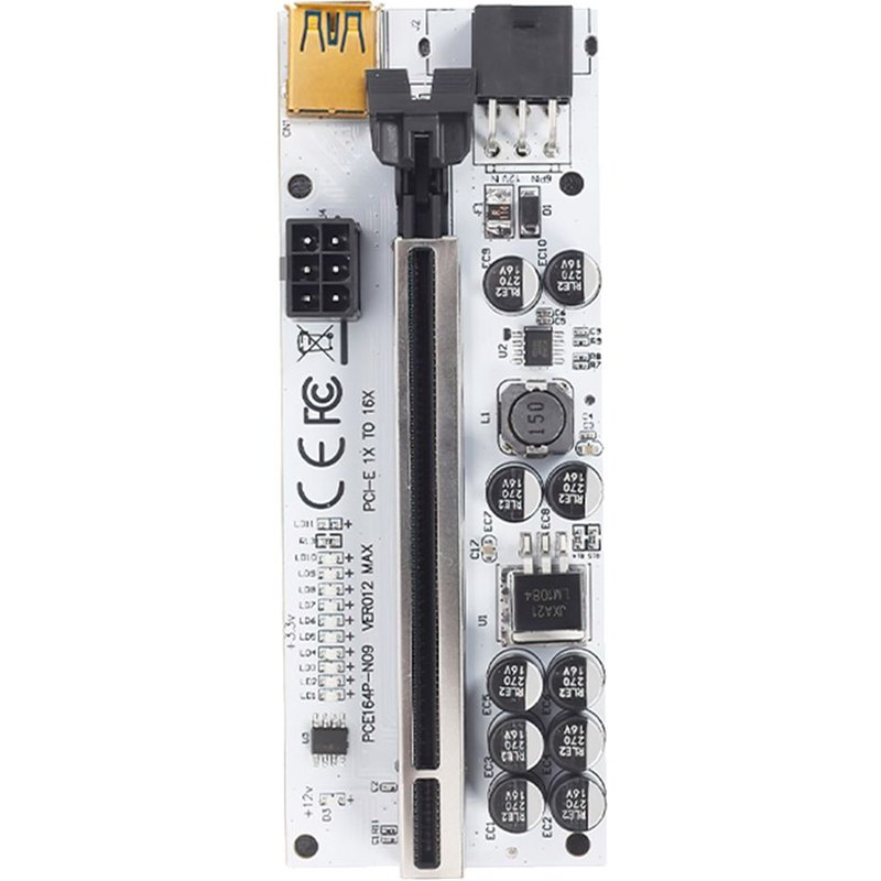 Riser PCI-E VER012MAX USB 3.0, Riser de câble Express pour carte vidéo d'extension X16, Riser PCI-E pour le minage