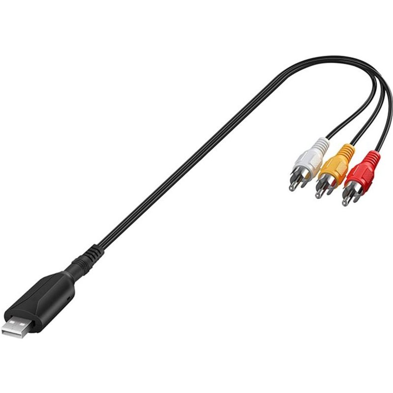 Carte de Capture vidéo AV USB 2.0, câble adaptateur Composite 3RCA vers USB, Support OS Windows 7/8/2000/10 Vista