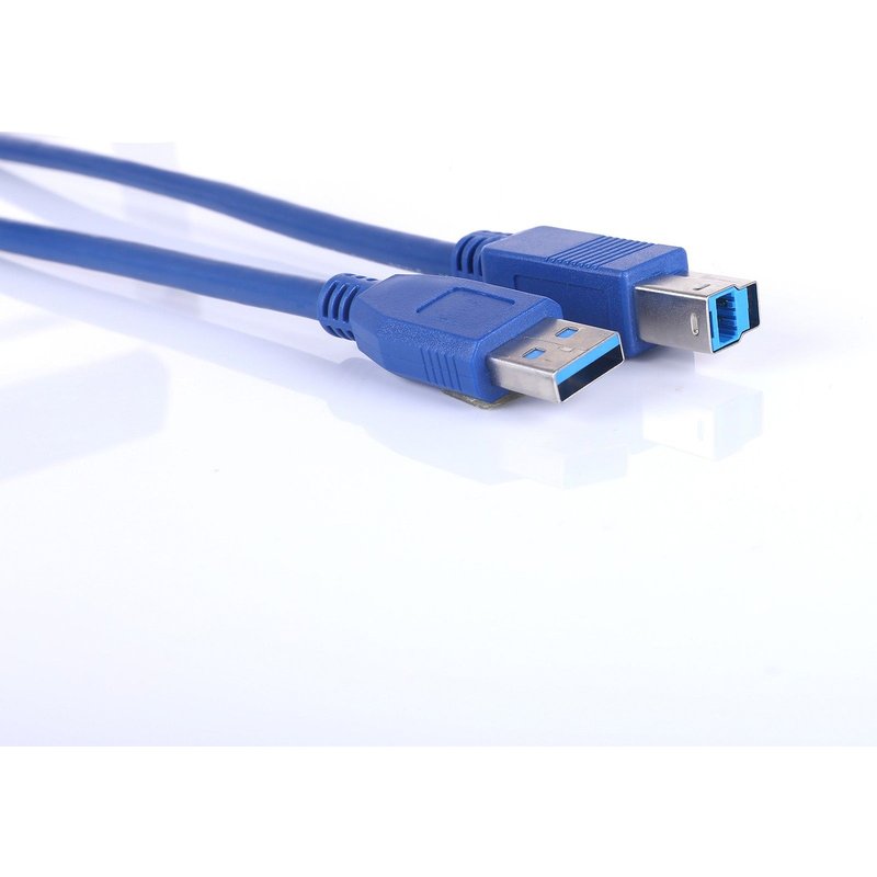 Câble USB 3.0 mâle de Type A à B pour synchronisation de données, haut débit, accessoires mobiles pour imprimante HP, Canon, Lexmark, Samsung CyberPower