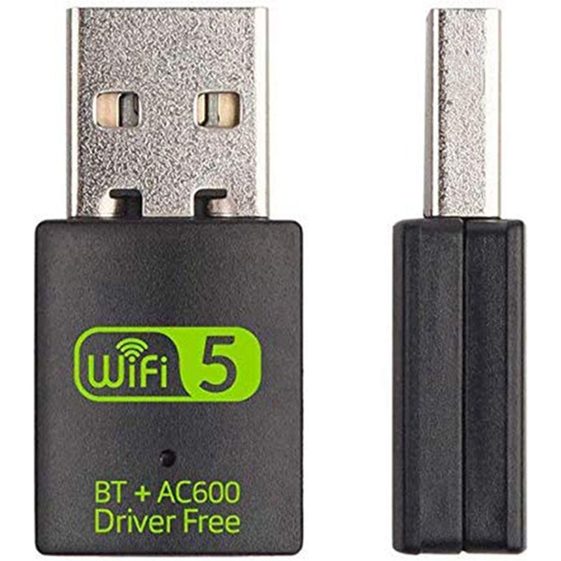 Mini Dongle USB double bande wi-fi 600/5GHz, 2.4 mb/s, récepteur/Dongle pour réseau sans fil, pilote gratuit
