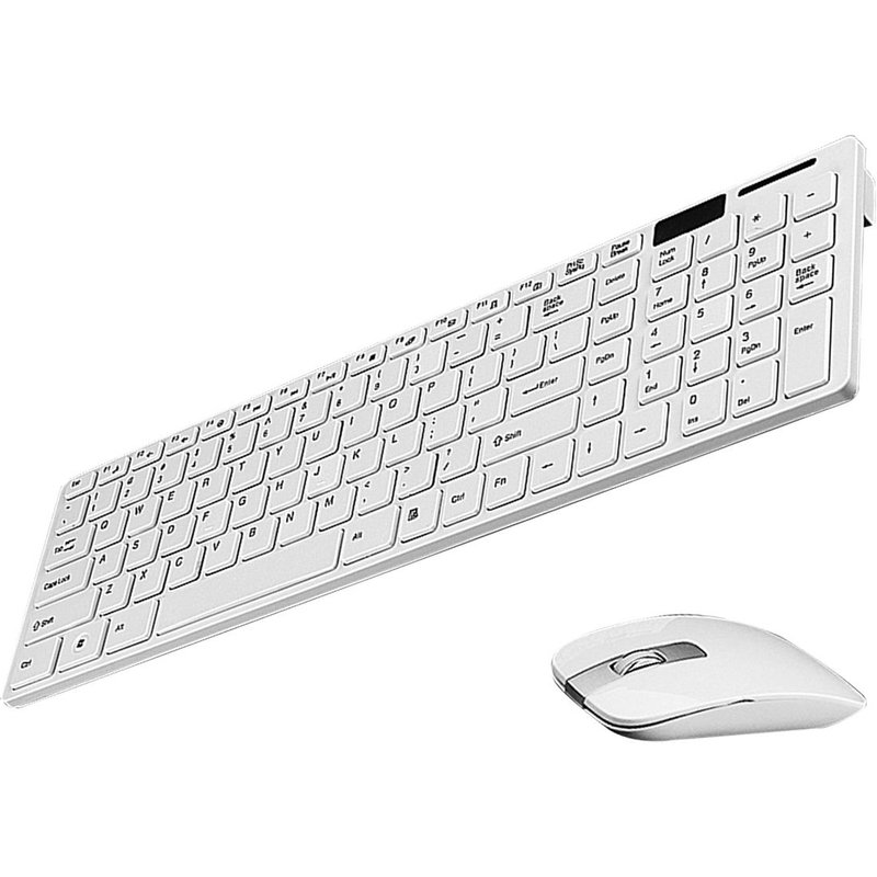 Ensemble clavier et souris sans fil Slim 2.4GHz, pour ordinateur de bureau et Windows 7/8 2000/98/95