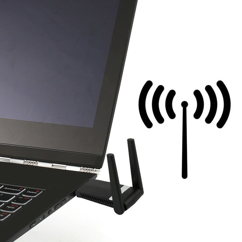 Dongle WiFi USB 5.8GHz + 2.4GHz, double bande, adaptateur LAN sans fil, 11AC, 1200Mbps