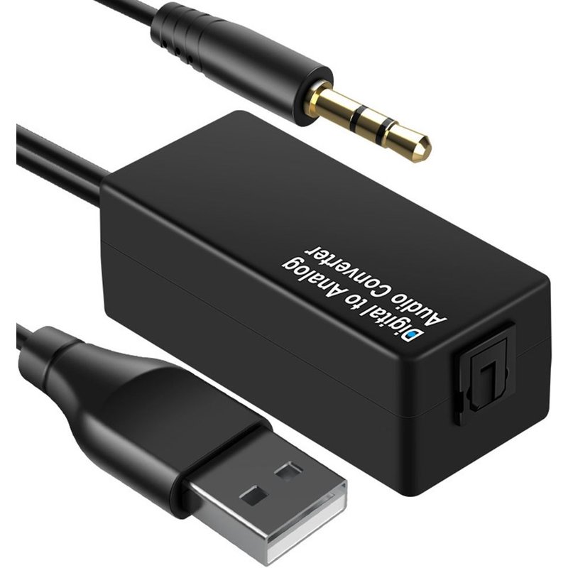Adaptateur de décodage Audio numérique D15 DAC, 3.5mm, USB, pour décodeur TV, accessoire HiFi, Plug and Play