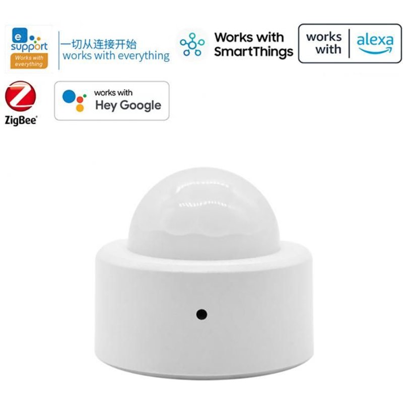 Capteur de mouvement PIR intelligent sans fil, Zigbee3.0, capteur de corps humain, utilisation avec passerelle, 1 pièce
