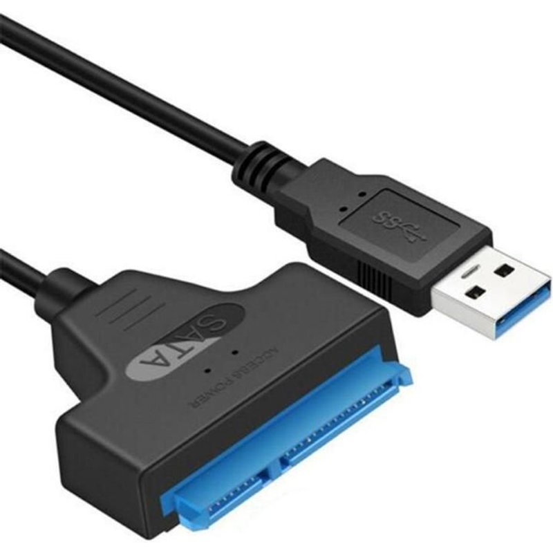 Adaptateur de câble usb 3.0/à SATA 22 broches, fil de connexion HDD SSD pour disques durs de pouces